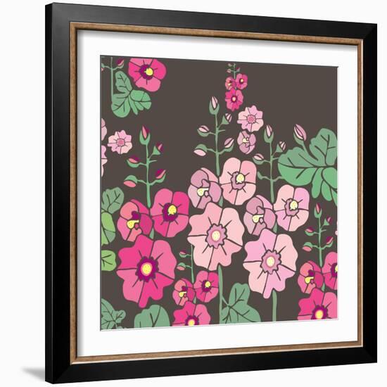 Flowers, Malvarrosa Color-Belen Mena-Framed Giclee Print