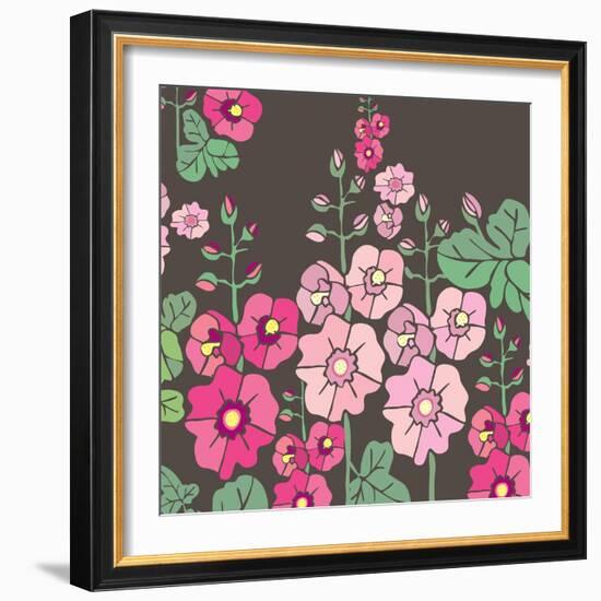 Flowers, Malvarrosa Color-Belen Mena-Framed Giclee Print