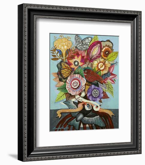 Flowers n. 14-Mercedes Lagunas-Framed Art Print