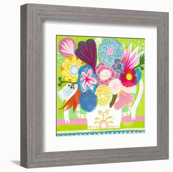 Flowers n. 15-Mercedes Lagunas-Framed Art Print