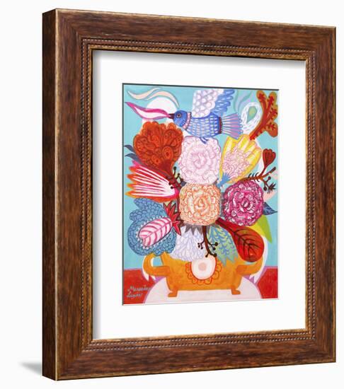 Flowers n. 18-Mercedes Lagunas-Framed Art Print