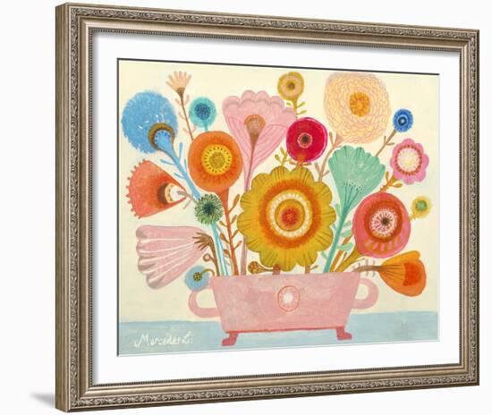 Flowers n. 4-Mercedes Lagunas-Framed Art Print