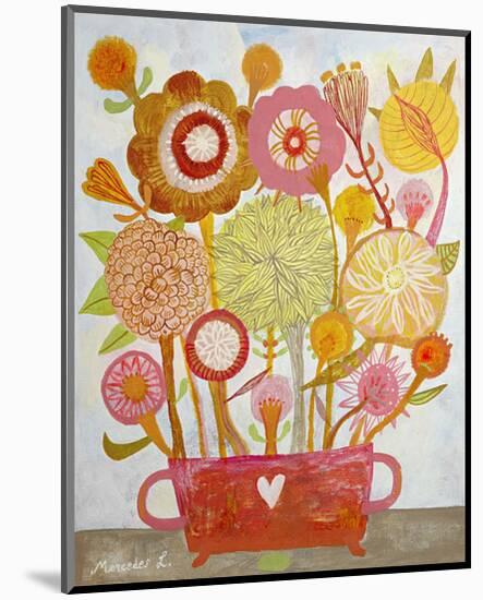 Flowers n. 6-Mercedes Lagunas-Mounted Art Print