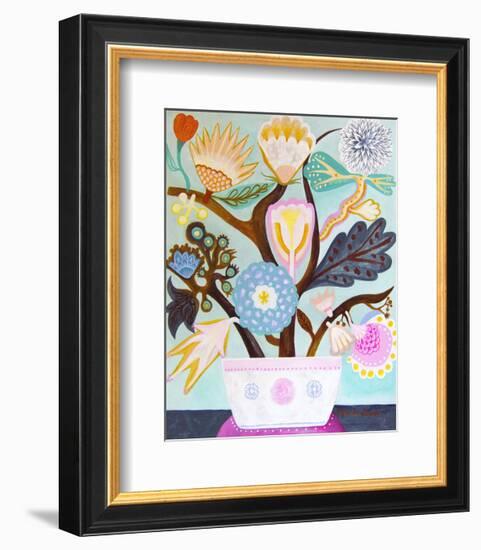 Flowers n. 9-Mercedes Lagunas-Framed Art Print