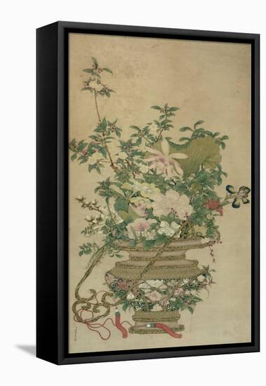 Flowers of the Four Seasons, Qing dynasty, 18th-19th century-Chinese School-Framed Premier Image Canvas