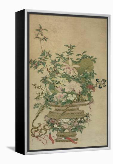 Flowers of the Four Seasons, Qing dynasty, 18th-19th century-Chinese School-Framed Premier Image Canvas