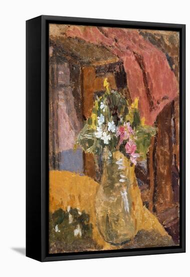 Flowers (Oil on Canvas)-Gwen John-Framed Premier Image Canvas