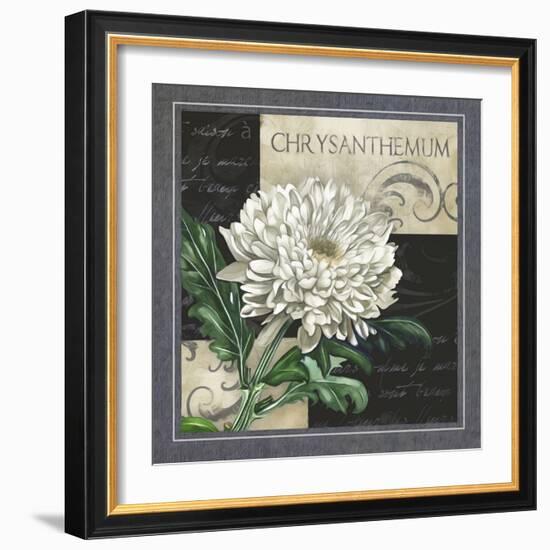 Flowers on B&W II-Abby White-Framed Art Print