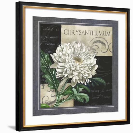 Flowers on B&W II-Abby White-Framed Art Print