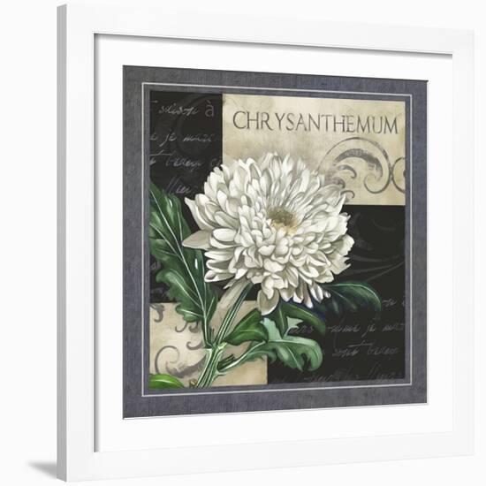 Flowers on B&W II-Abby White-Framed Art Print