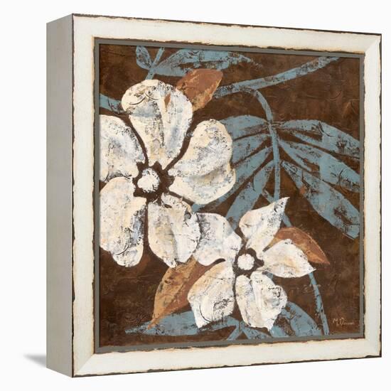 Flowers on Chocolate I-Maria Donovan-Framed Stretched Canvas