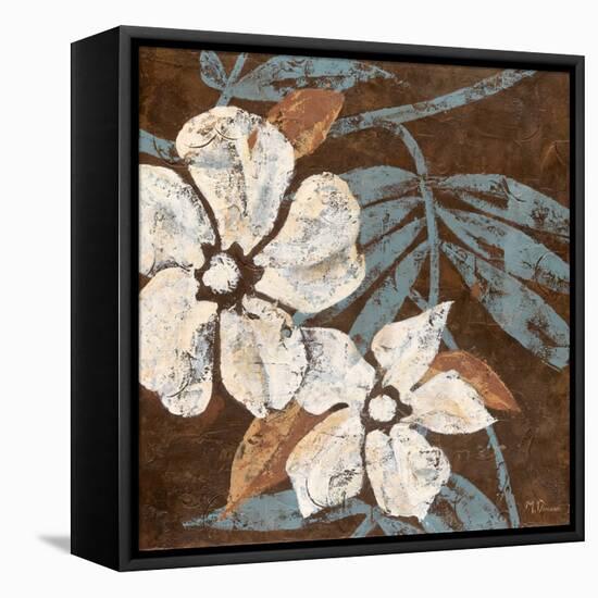 Flowers on Chocolate I-Maria Donovan-Framed Stretched Canvas