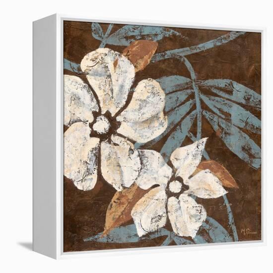 Flowers on Chocolate I-Maria Donovan-Framed Stretched Canvas