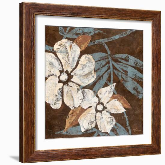 Flowers on Chocolate I-Maria Donovan-Framed Art Print