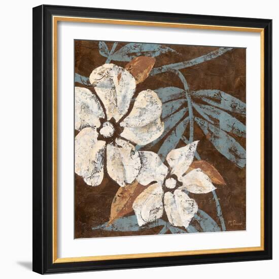 Flowers on Chocolate I-Maria Donovan-Framed Art Print