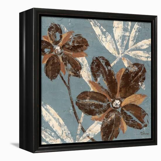 Flowers on Denim I-Maria Donovan-Framed Stretched Canvas