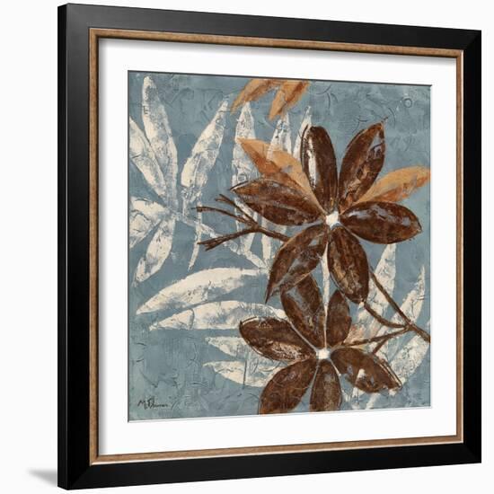 Flowers on Denim II-Maria Donovan-Framed Art Print