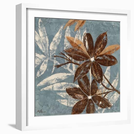 Flowers on Denim II-Maria Donovan-Framed Art Print