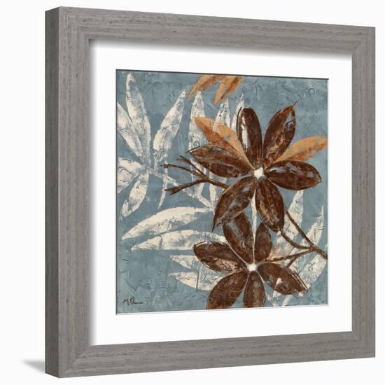 Flowers on Denim II-Maria Donovan-Framed Art Print