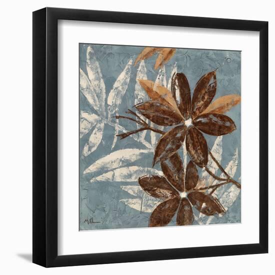 Flowers on Denim II-Maria Donovan-Framed Art Print