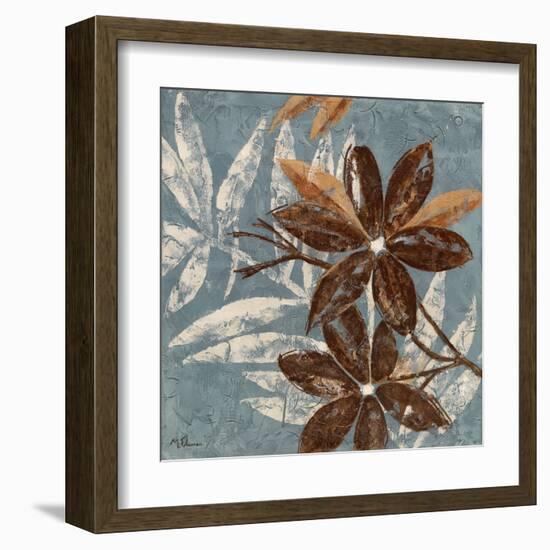 Flowers on Denim IV-Maria Donovan-Framed Art Print