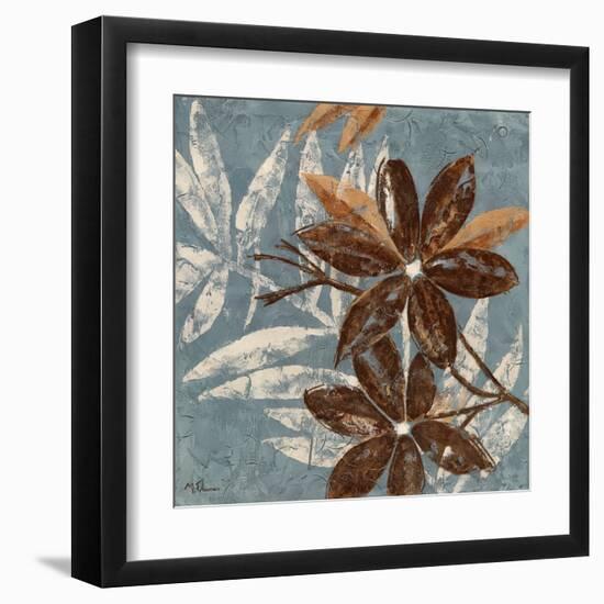 Flowers on Denim IV-Maria Donovan-Framed Art Print