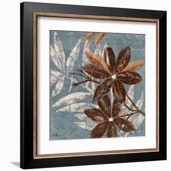 Flowers on Denim IV-Maria Donovan-Framed Art Print