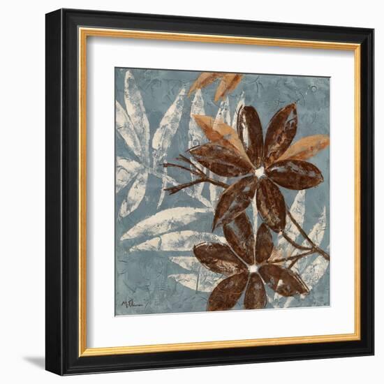 Flowers on Denim IV-Maria Donovan-Framed Art Print