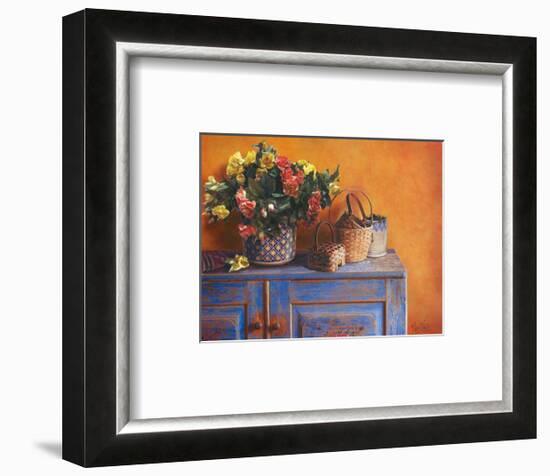 Flowers on Gramma's Sideboard I-M^ De Flaviis-Framed Art Print