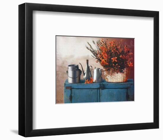 Flowers on Gramma's Sideboard II-M^ De Flaviis-Framed Art Print