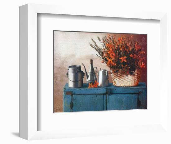 Flowers on Gramma's Sideboard II-M^ De Flaviis-Framed Art Print