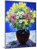 Flowers on Marble-Christopher Ryland-Mounted Giclee Print