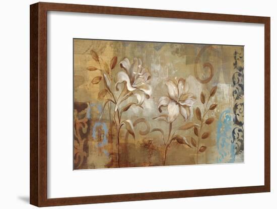 Flowers on Silver I-Silvia Vassileva-Framed Art Print