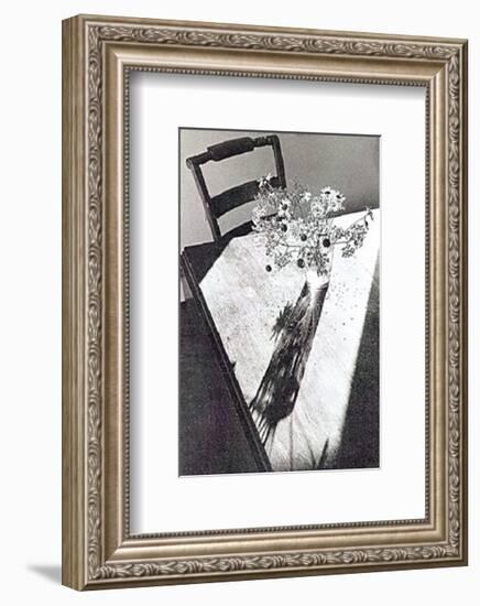 Flowers on Table-Lilo Raymond-Framed Art Print