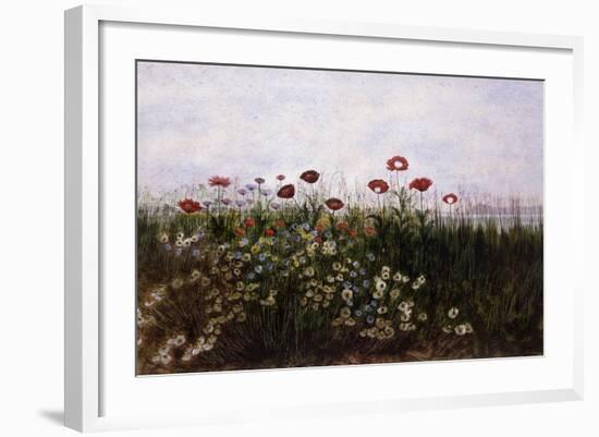 Flowers on the Irish Coast-Andrew Nicholl-Framed Giclee Print