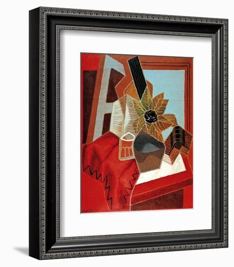 Flowers on the Table-Juan Gris-Framed Art Print