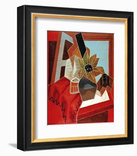 Flowers on the Table-Juan Gris-Framed Art Print