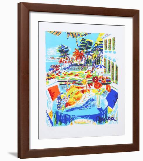 Flowers on the Veranda-Dimitrie Berea-Framed Limited Edition