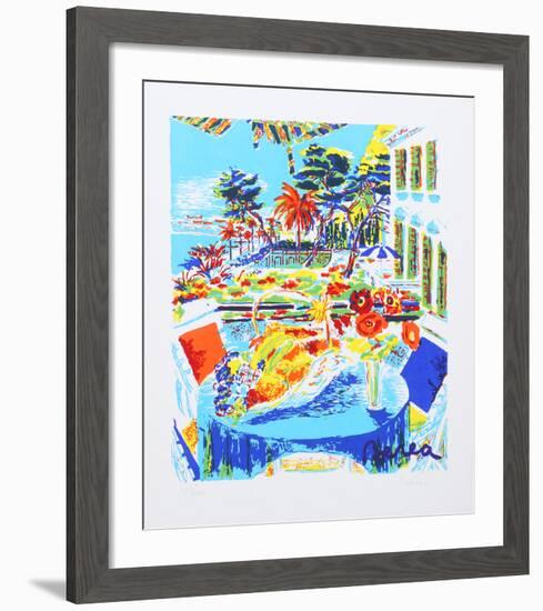 Flowers on the Veranda-Dimitrie Berea-Framed Limited Edition