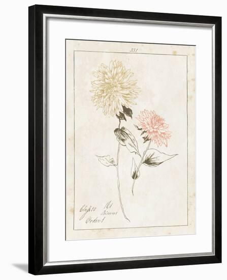 Flowers on White IV with Words-Wild Apple Portfolio-Framed Art Print