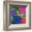 Flowers (Purple, Blue, Pink, Red)-Andy Warhol-Framed Art Print