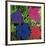 Flowers (Purple, Blue, Pink, Red)-Andy Warhol-Framed Giclee Print