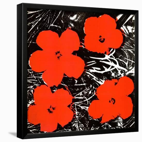 Flowers Red 1964 Framed Art Print Andy Warhol Art Com Flowers Red 1964 Framed Art Print Andy Warhol Art Com