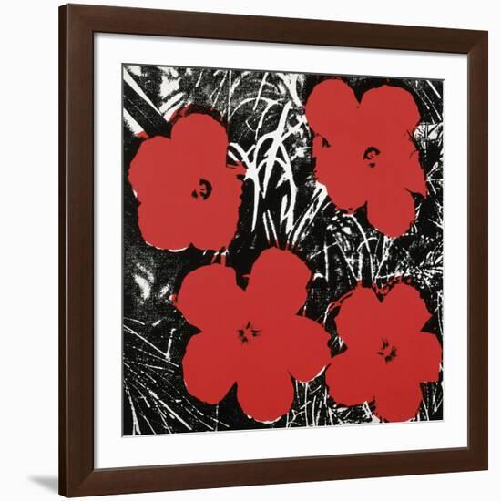 Flowers (Red), 1964-Andy Warhol-Framed Art Print