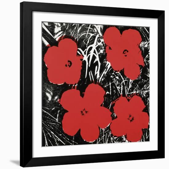 Flowers (Red), 1964-Andy Warhol-Framed Art Print