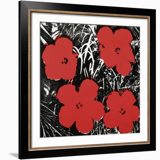 Flowers (Red), 1964-Andy Warhol-Framed Art Print