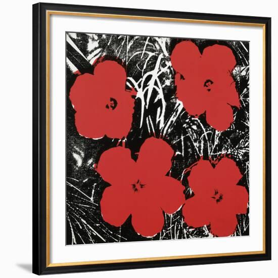 Flowers (Red), 1964-Andy Warhol-Framed Art Print