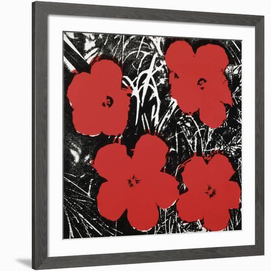 Flowers (Red), 1964-Andy Warhol-Framed Art Print