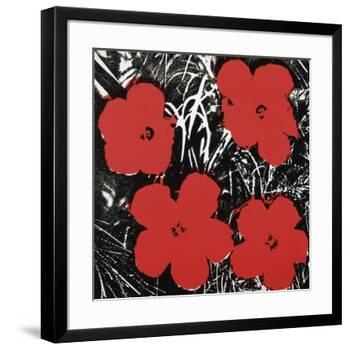 Flowers (Red), 1964-Andy Warhol-Framed Art Print