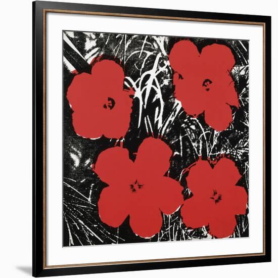 Flowers (Red), 1964-Andy Warhol-Framed Art Print